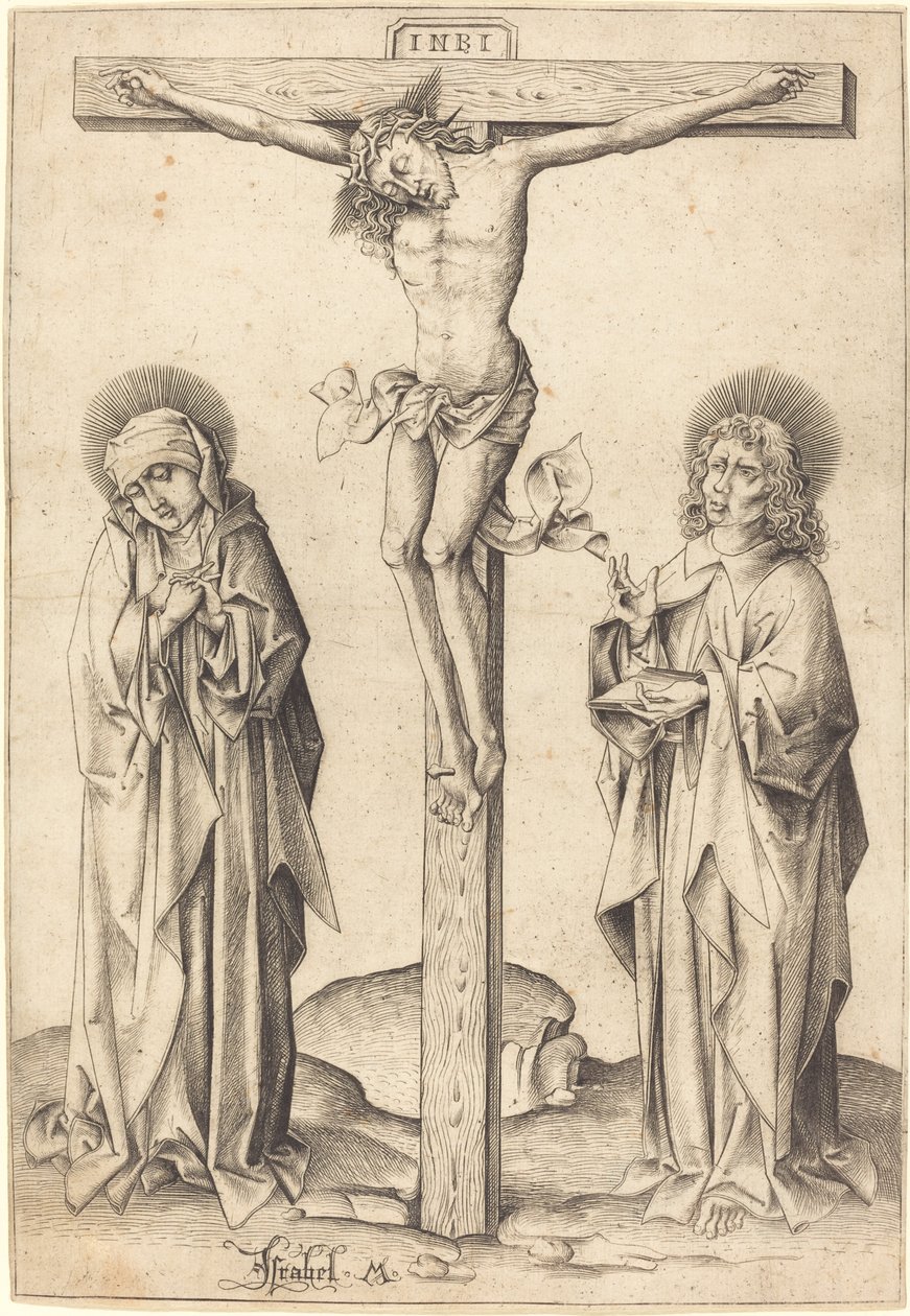 Ukrzyżowanie, c. 1480. autorstwa Israhel van Meckenem