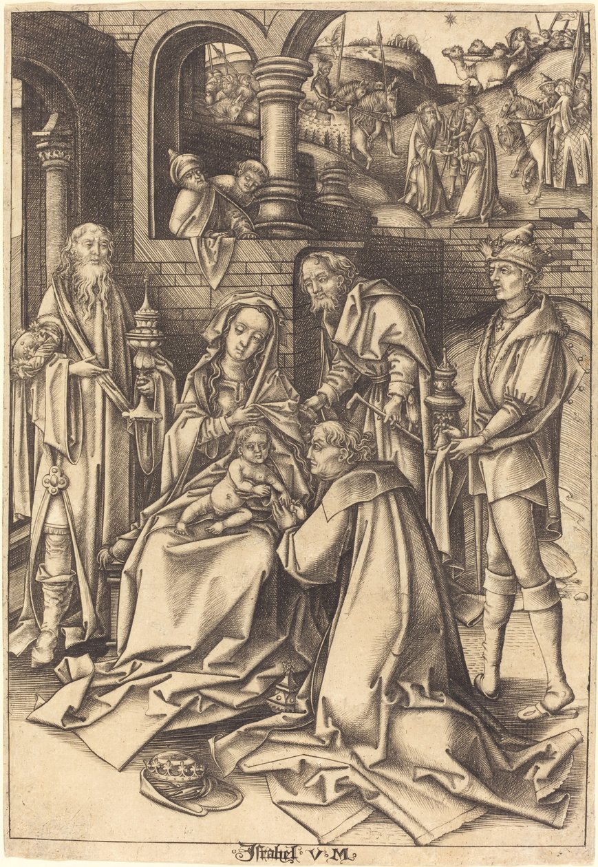 Pokłon Trzech Króli autorstwa Israhel van Meckenem after Hans Holbein the Elder