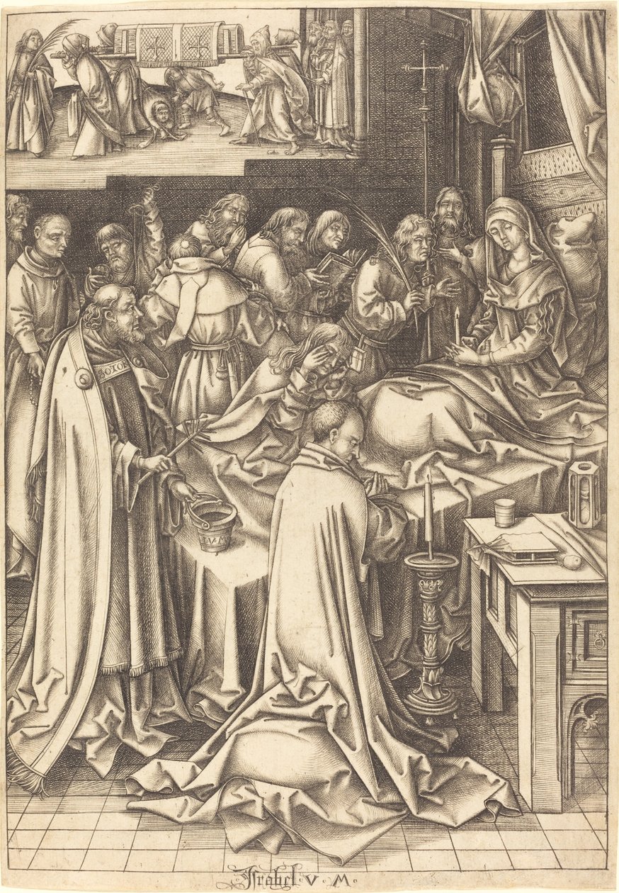 Śmierć Dziewicy autorstwa Israhel van Meckenem after Hans Holbein the Elder