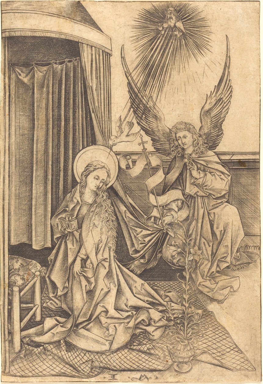 Zwiastowanie autorstwa Israhel van Meckenem after Martin Schongauer