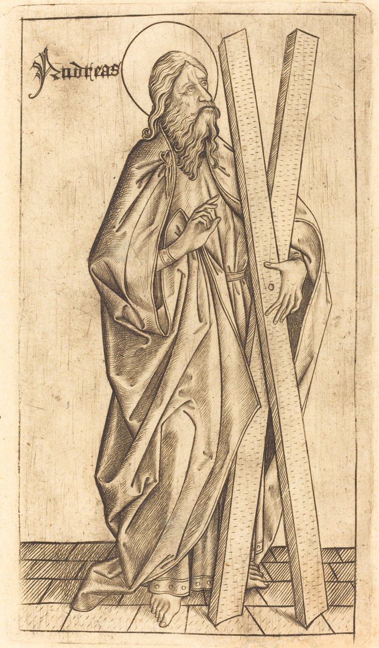 Święty Andrzej autorstwa Israhel van Meckenem after Master E.S.