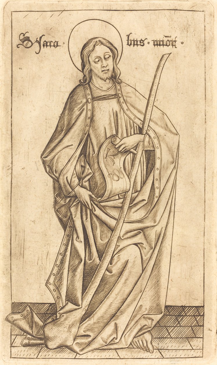 Święty Jakub Mniejszy autorstwa Israhel van Meckenem after Master E.S.
