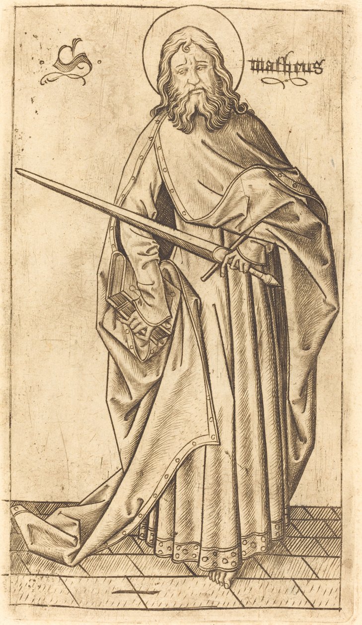 Św. Paweł (?) czy Św. Mateusz (?) autorstwa Israhel van Meckenem after Master E.S.