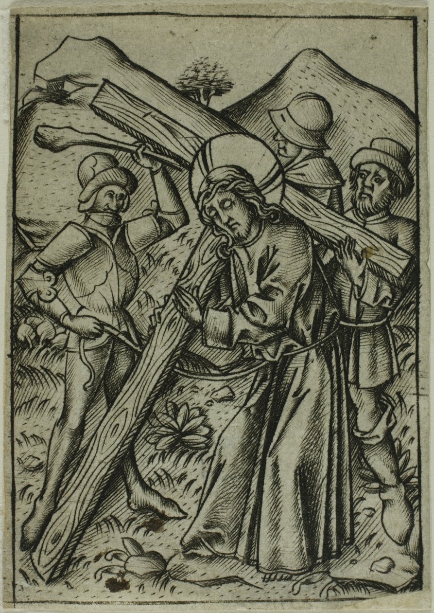 Chrystus niosący krzyż autorstwa Israhel van Meckenem the younger
