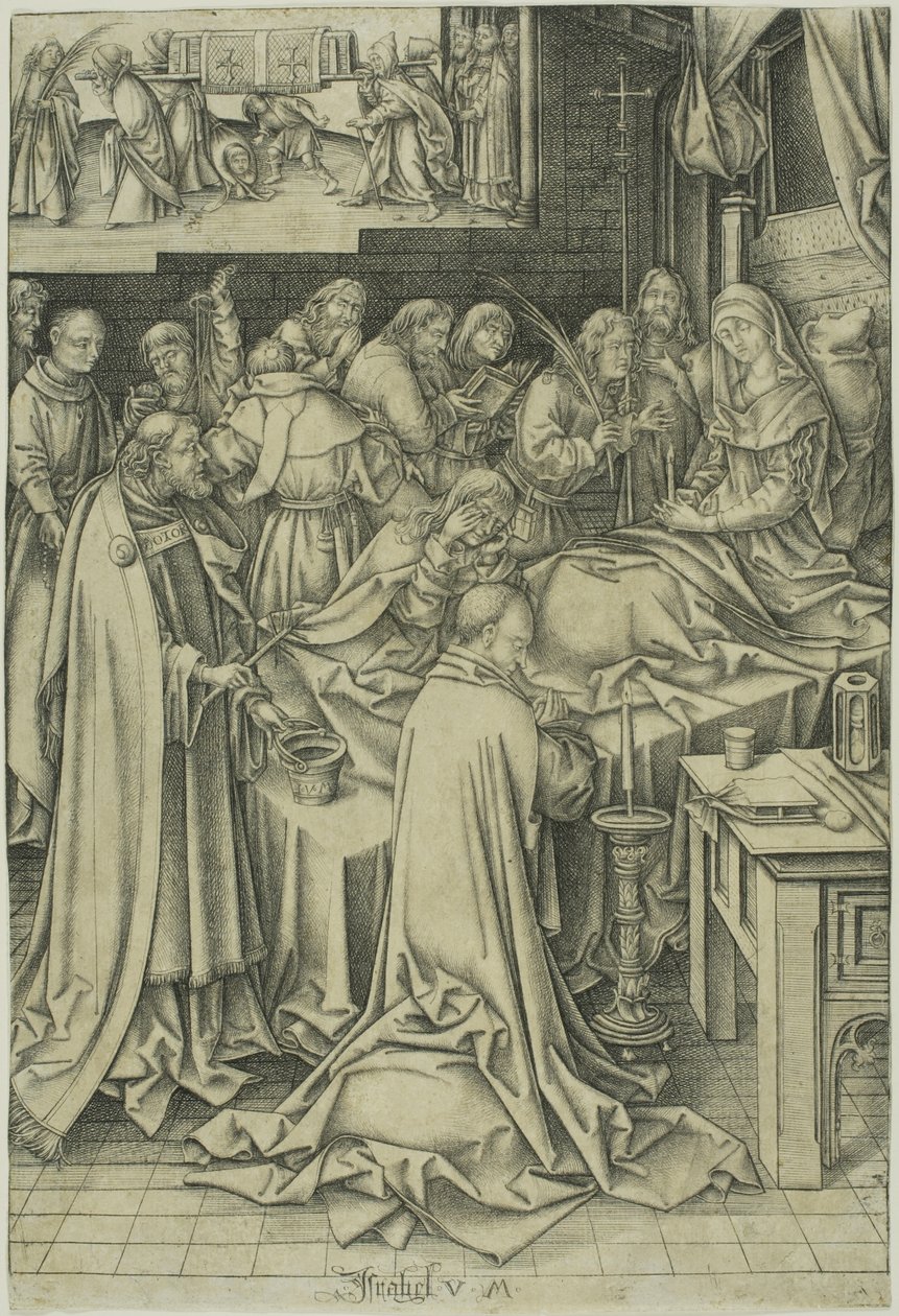 Śmierć Dziewicy autorstwa Israhel van Meckenem the younger