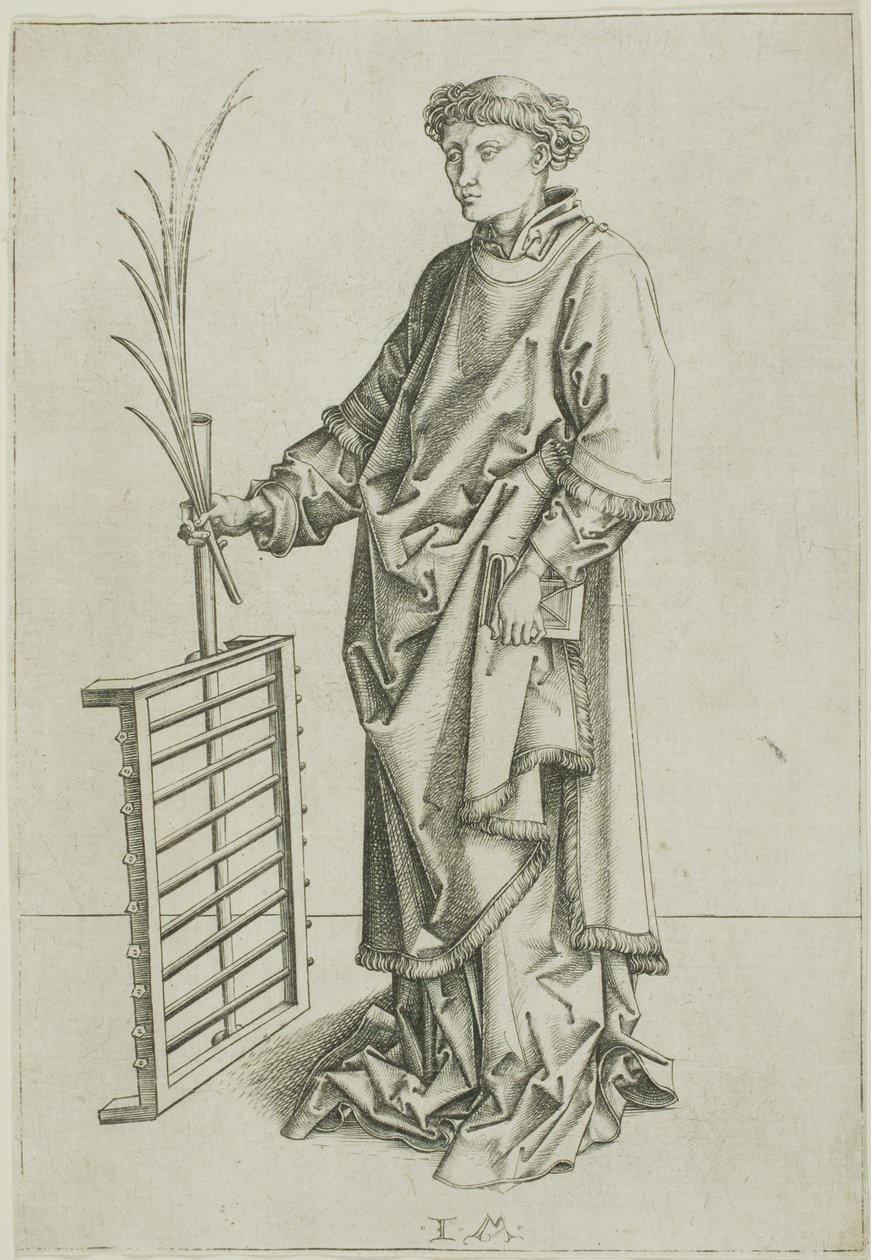 Laurence autorstwa Israhel van Meckenem the younger