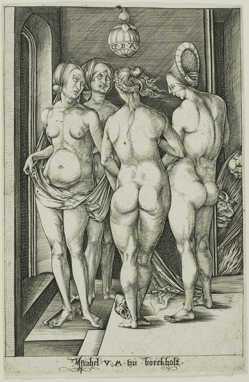 Cztery czarownice autorstwa Israhel van Meckenem the younger