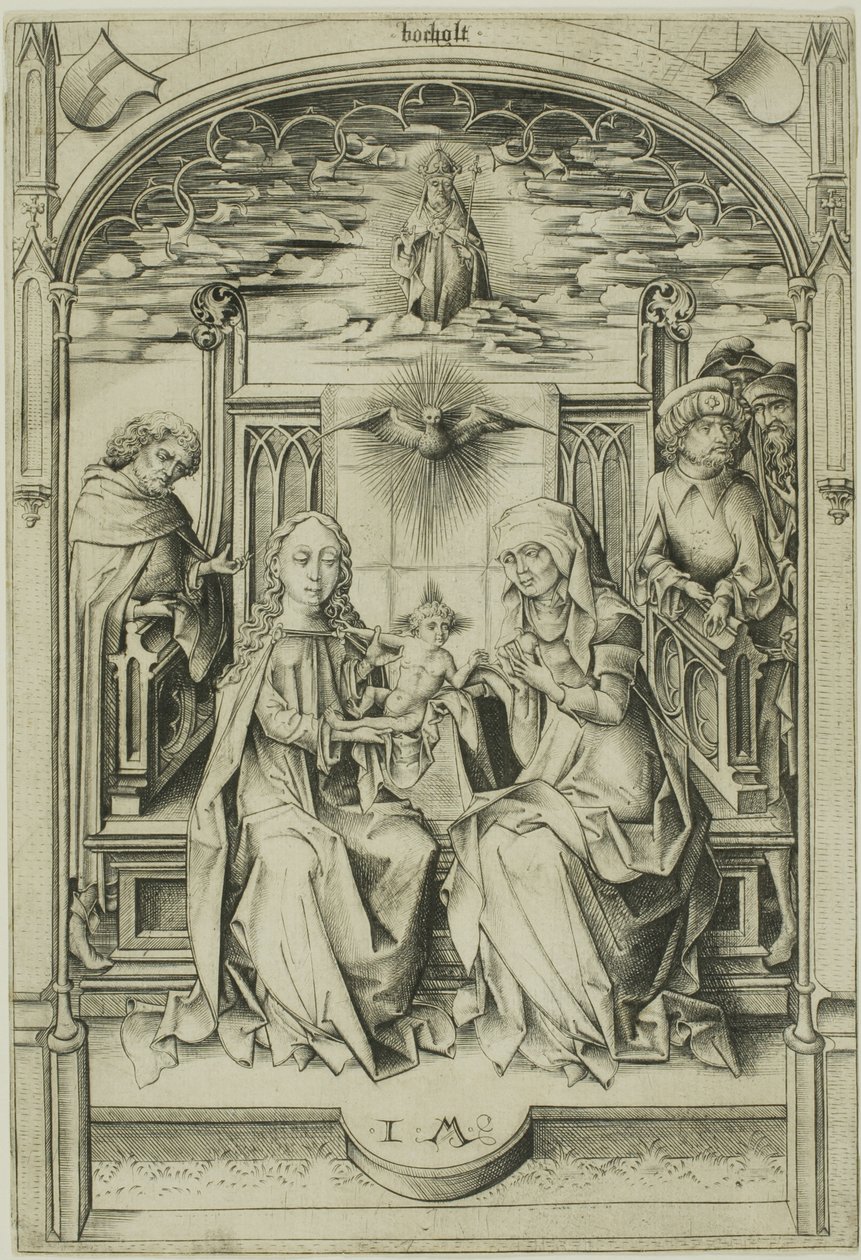 Święta Rodzina autorstwa Israhel van Meckenem the younger