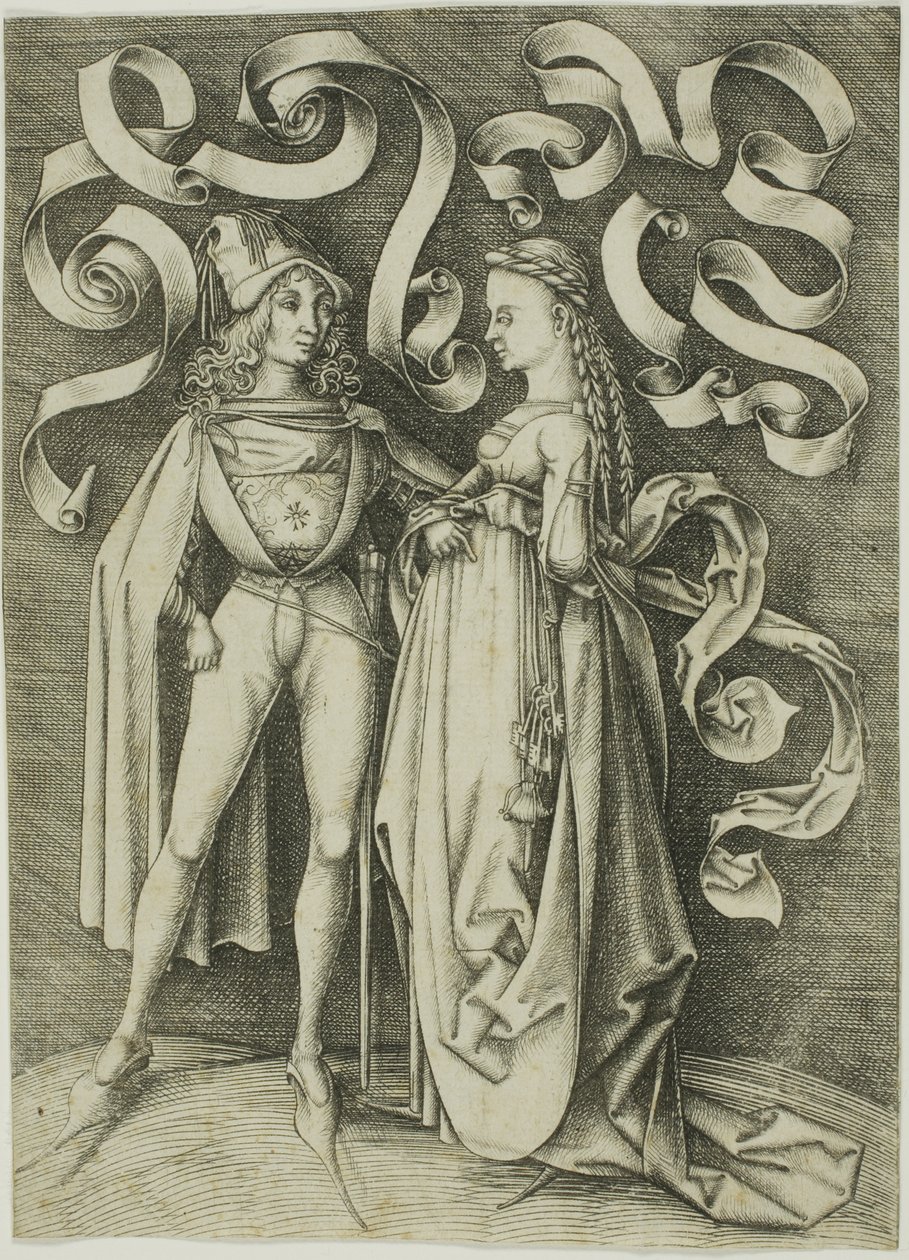 Rycerz i dama autorstwa Israhel van Meckenem the younger