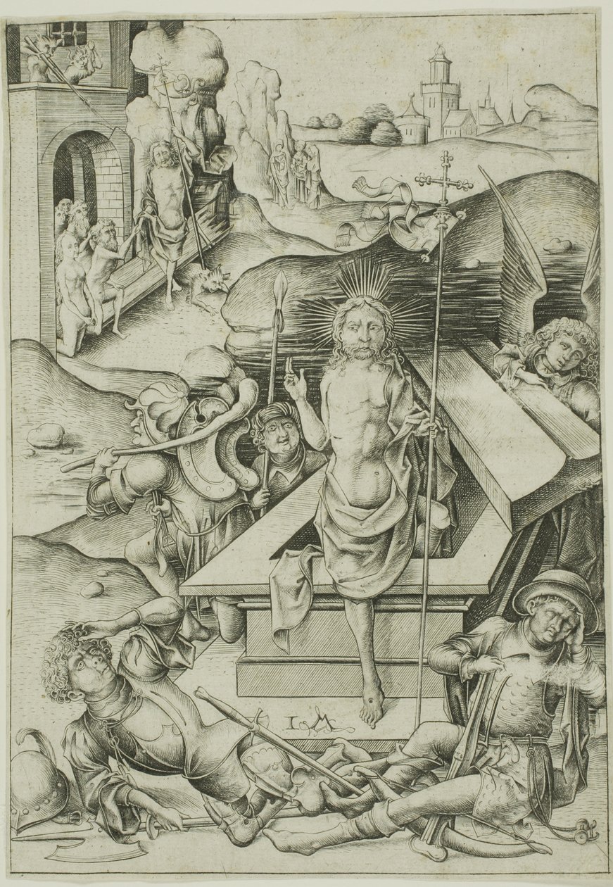 Zmartwychwstanie autorstwa Israhel van Meckenem the younger