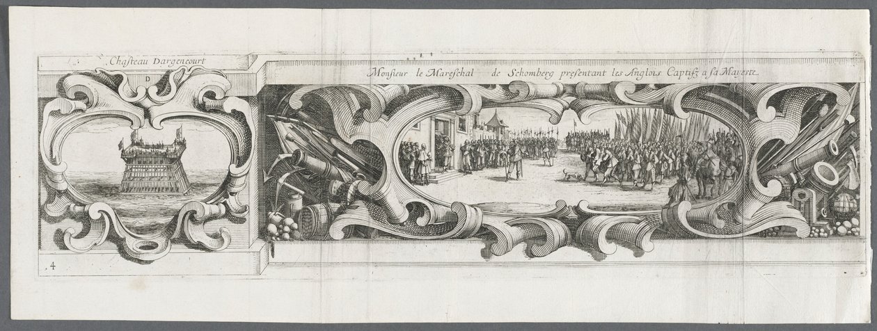 Oblężenie La Rochelle: Tablica 14, 1628-1630. autorstwa Israël Henriet