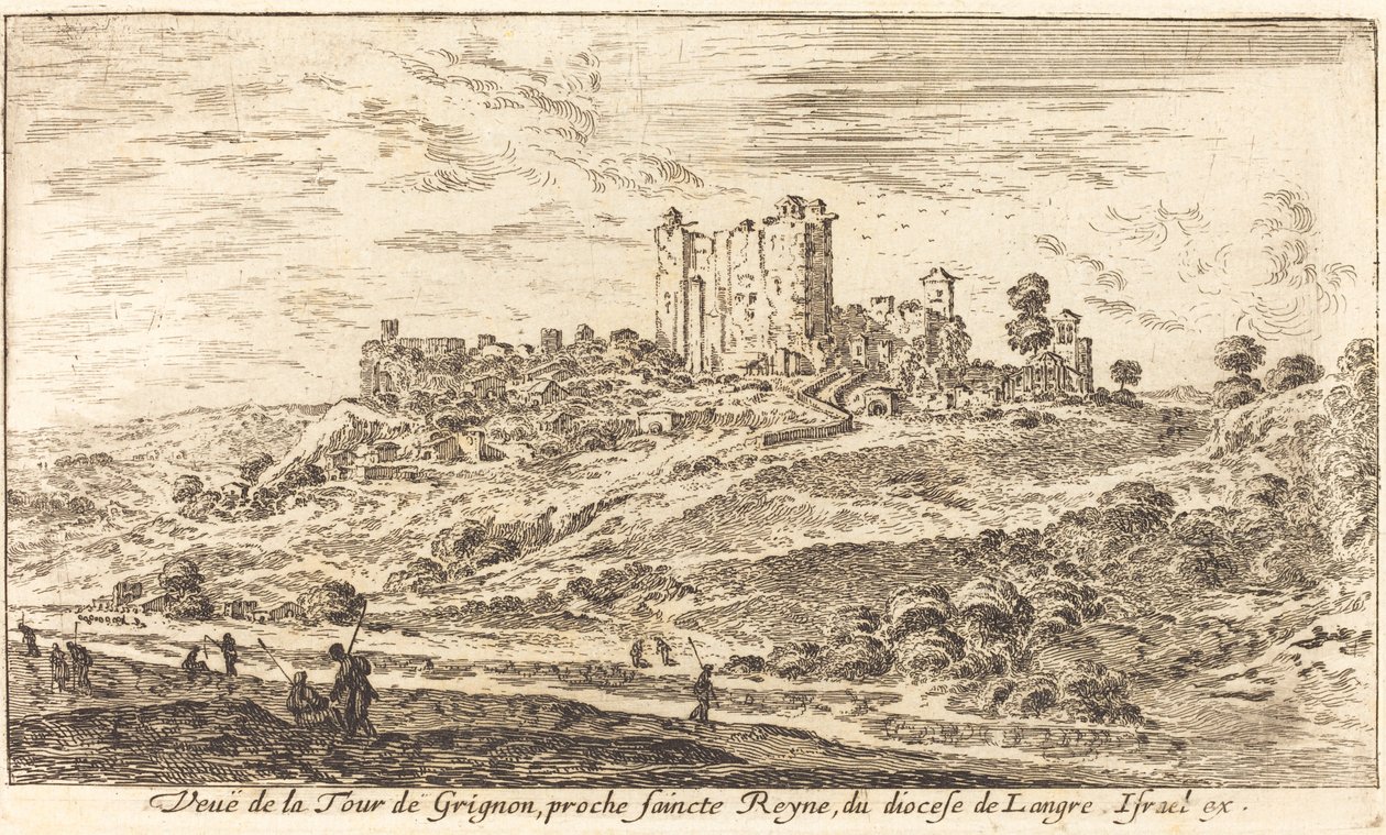Widok z wieży Grignon autorstwa Israël Silvestre