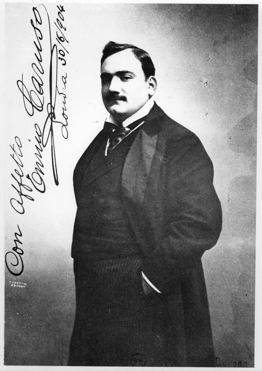 Enrico Caruso (1873-1921) 1904 autorstwa Italian Photographer