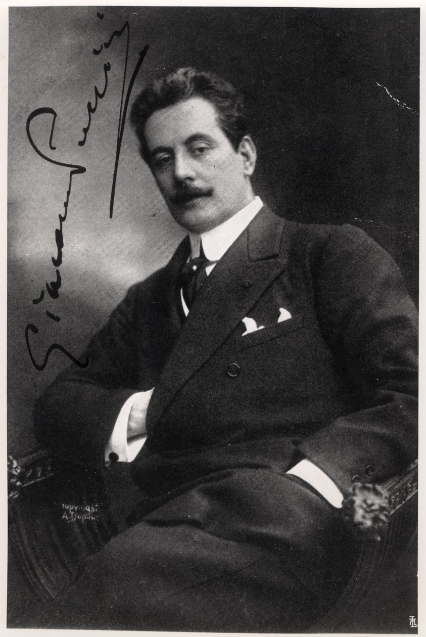 Giacomo Puccini (1858-1924) autorstwa Italian Photographer
