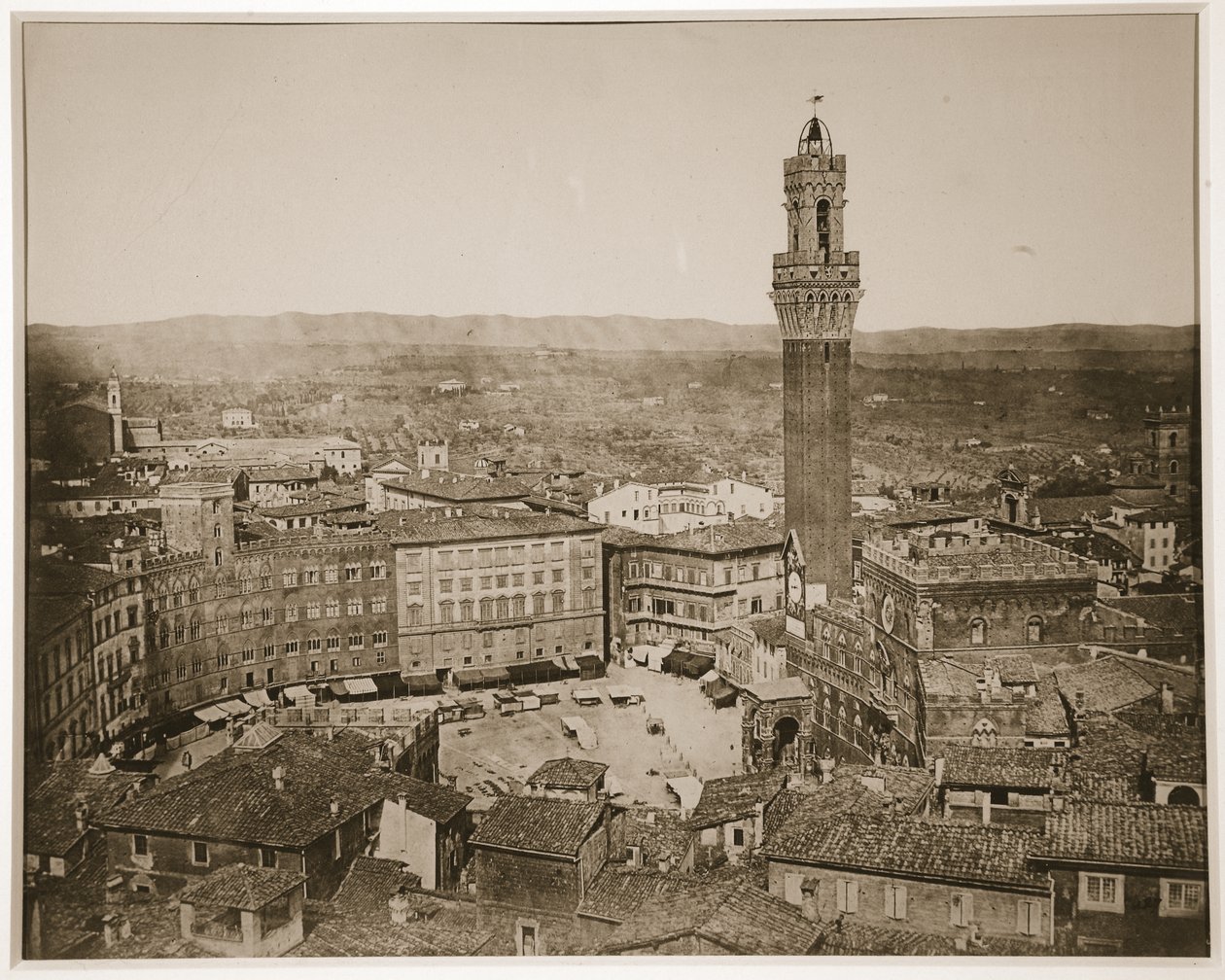 Siena, lata 70. XIX wieku (zdjęcie w sepii) autorstwa Italian Photographer