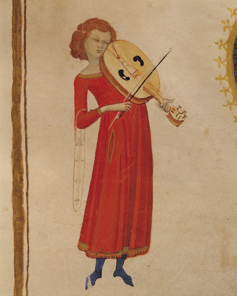 Muzyk z „De Musica” Boecjusza (480-524) autorstwa Italian School