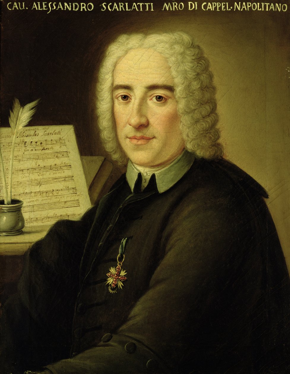 Alessandro Scarlatti (1660-1725) autorstwa Italian School
