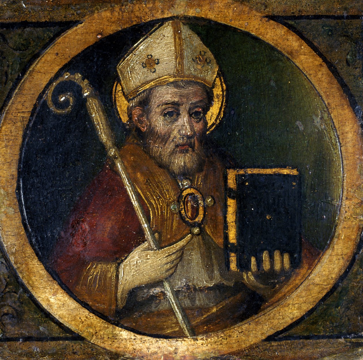 Święty Biskup (tempera na drewnie topoli) autorstwa Italian School
