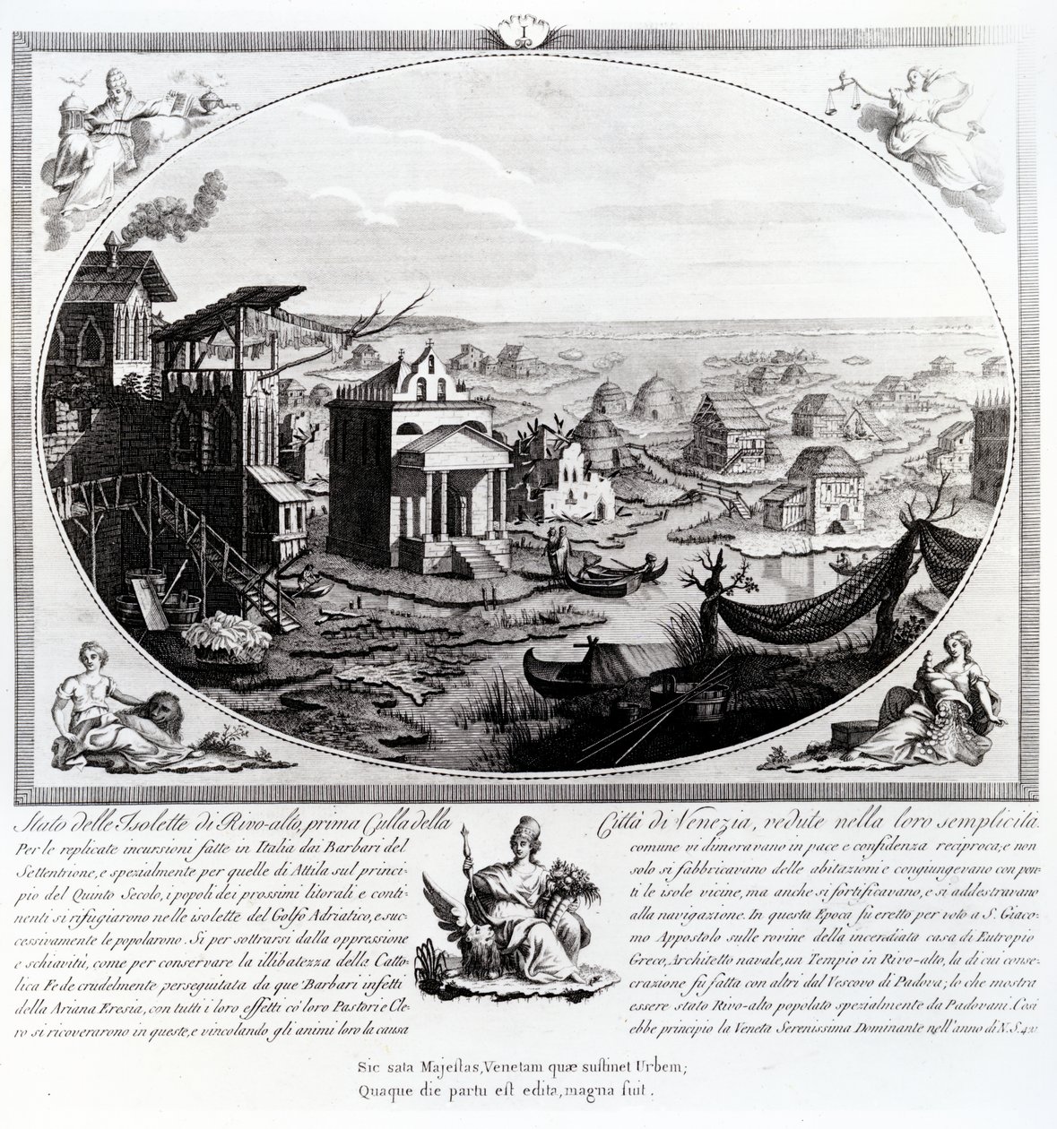 Wczesne zasiedlenie Wenecji (patrz także 316845) autorstwa Italian School