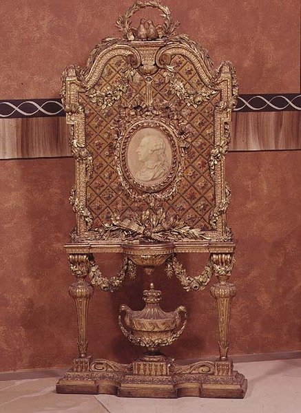 Firescreen autorstwa Bonzanigo, rzeźbione i złocone, 1775 autorstwa Italian School
