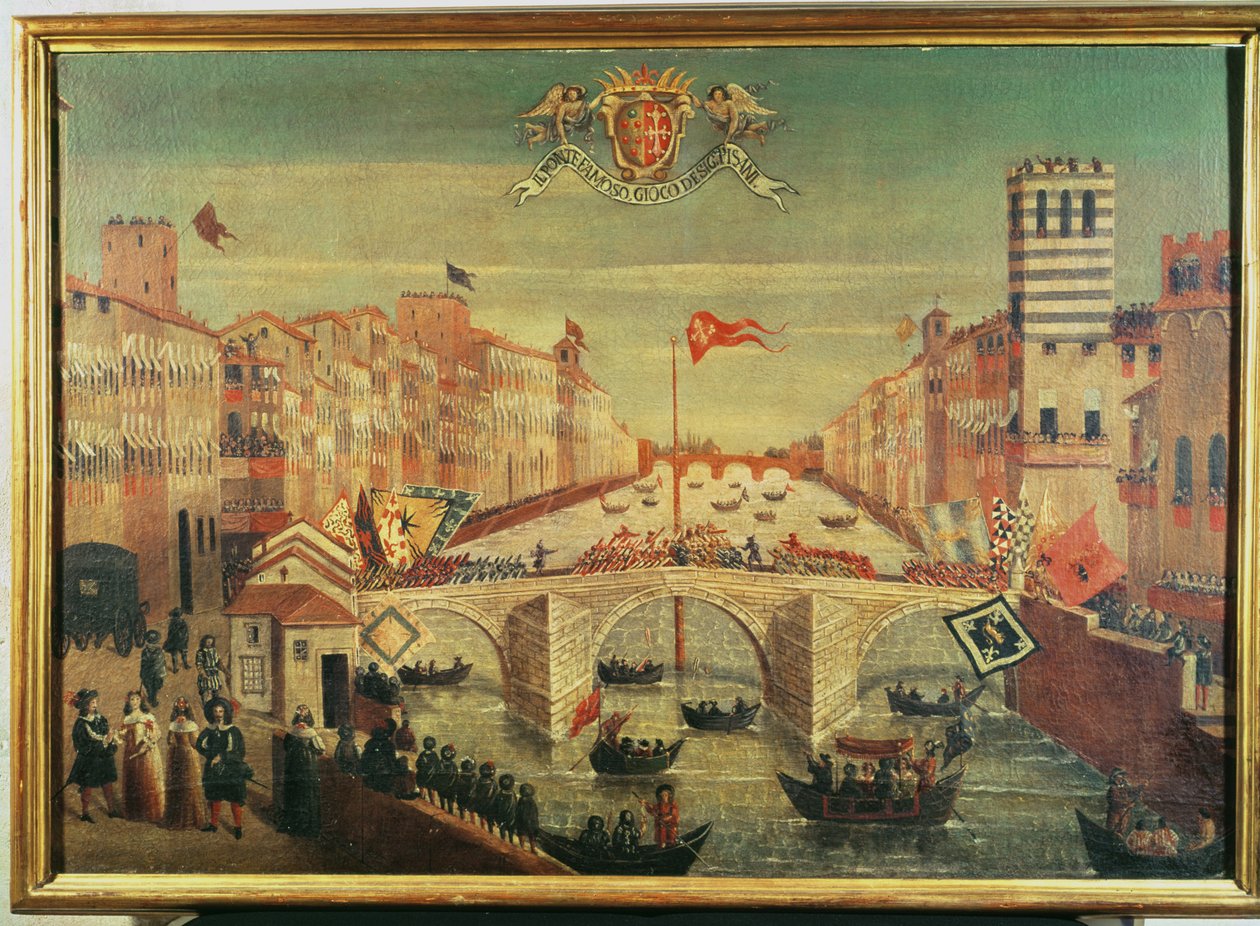 Gra w brydża w Pisan autorstwa Italian School