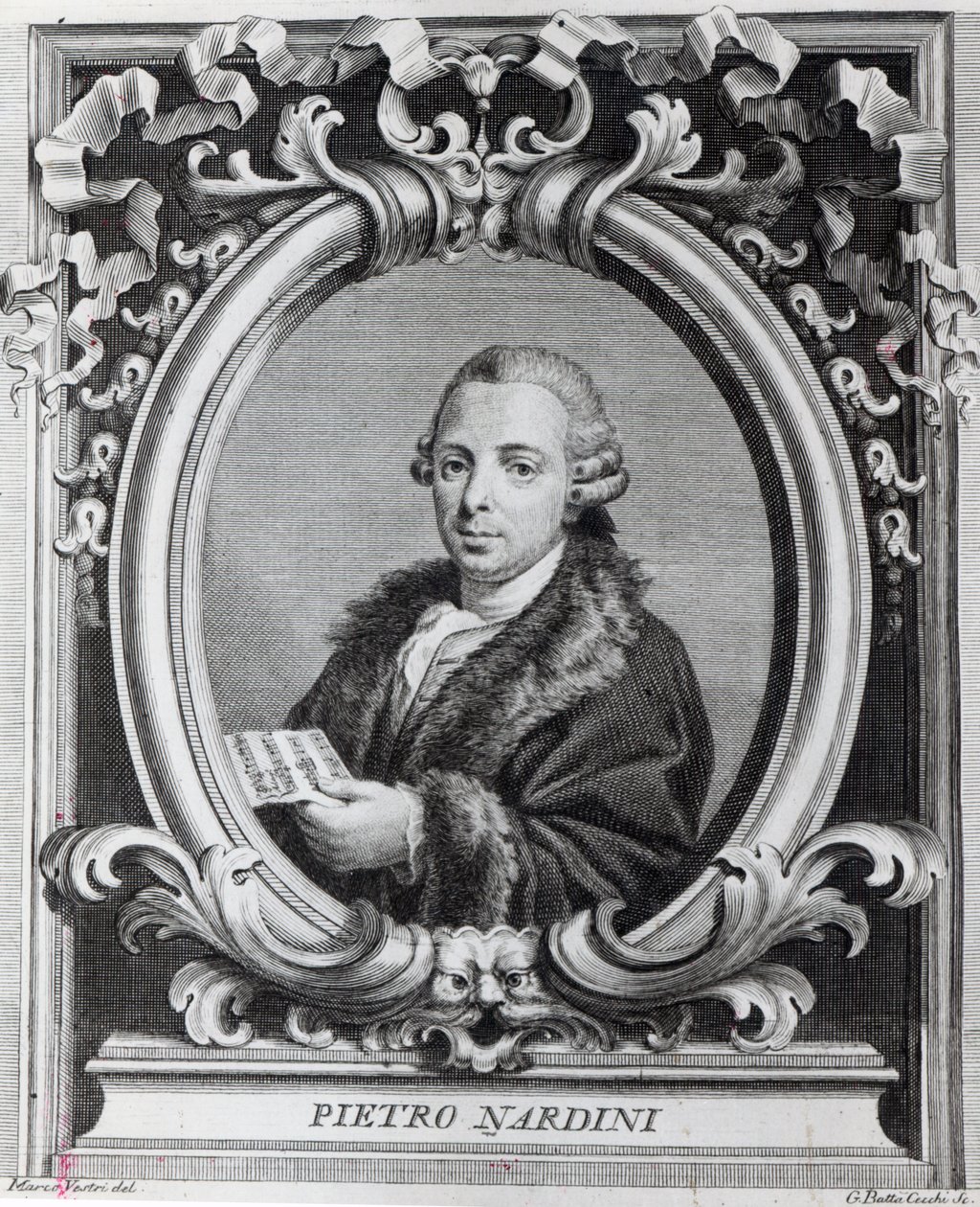 Pietro Nardini, grawerowane przez G. Batta Cechi autorstwa Italian School