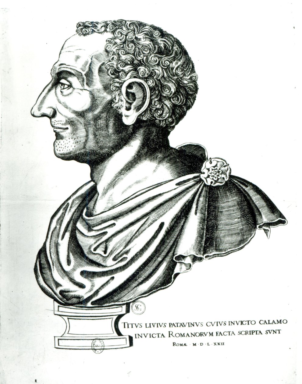 Popiersie portretowe Tytusa Liwiusza znanego jako Liwiusz (59BC-17AD), 1622 autorstwa Italian School
