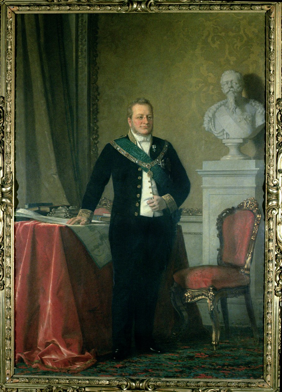 Portret hrabiego Camilla Berso z Cavour (1810-61) autorstwa Italian School