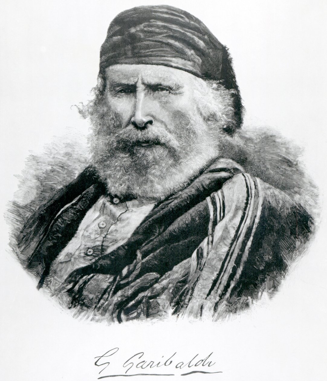 Portret Giuseppe Garibaldi autorstwa Italian School