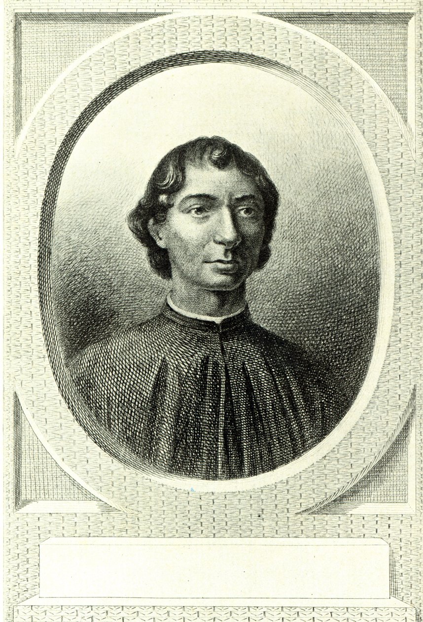 Portret Niccolo Machiavellego (1469-1527) autorstwa Italian School