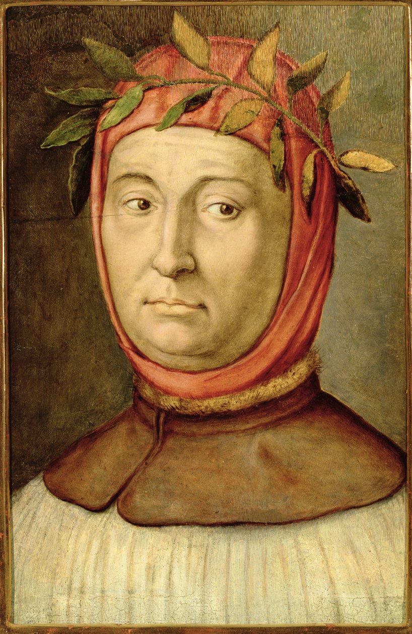 Portret Petrarki o imieniu Francesco Petrarca (1304-74) autorstwa Italian School