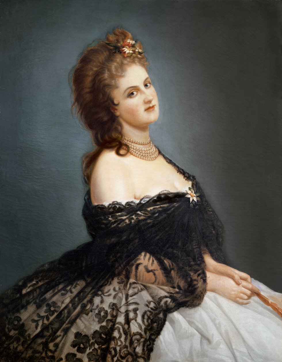 Portret Virginii Oldoini (1837-99) hrabiny Castiglione autorstwa Italian School