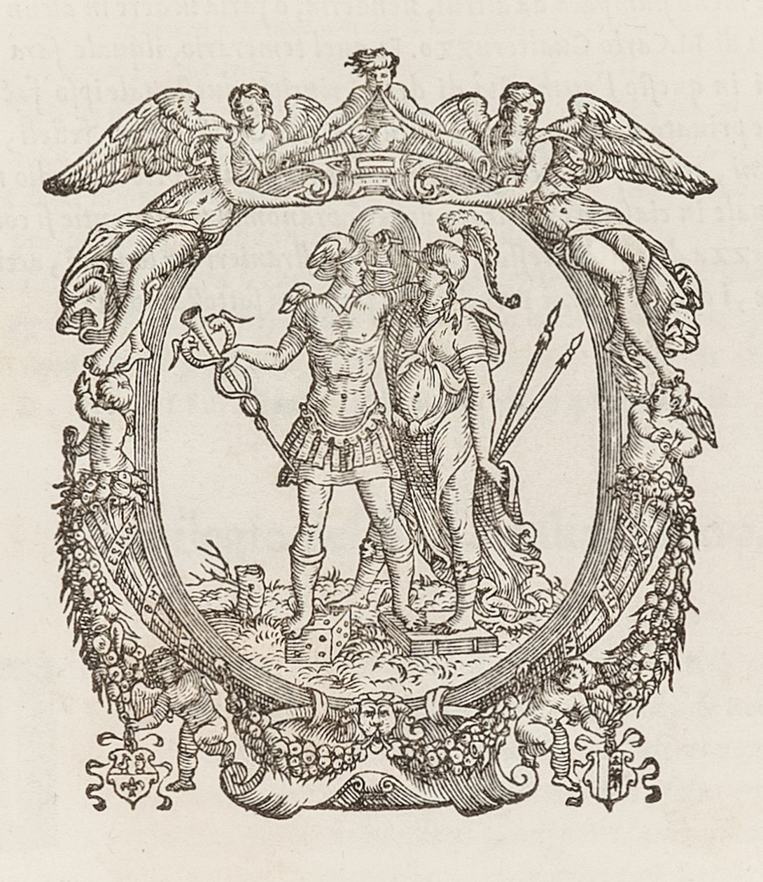 Drukarka używana przez drukarki Gualtiro Scotto w Wenecji w latach 1550-1555 autorstwa Italian School
