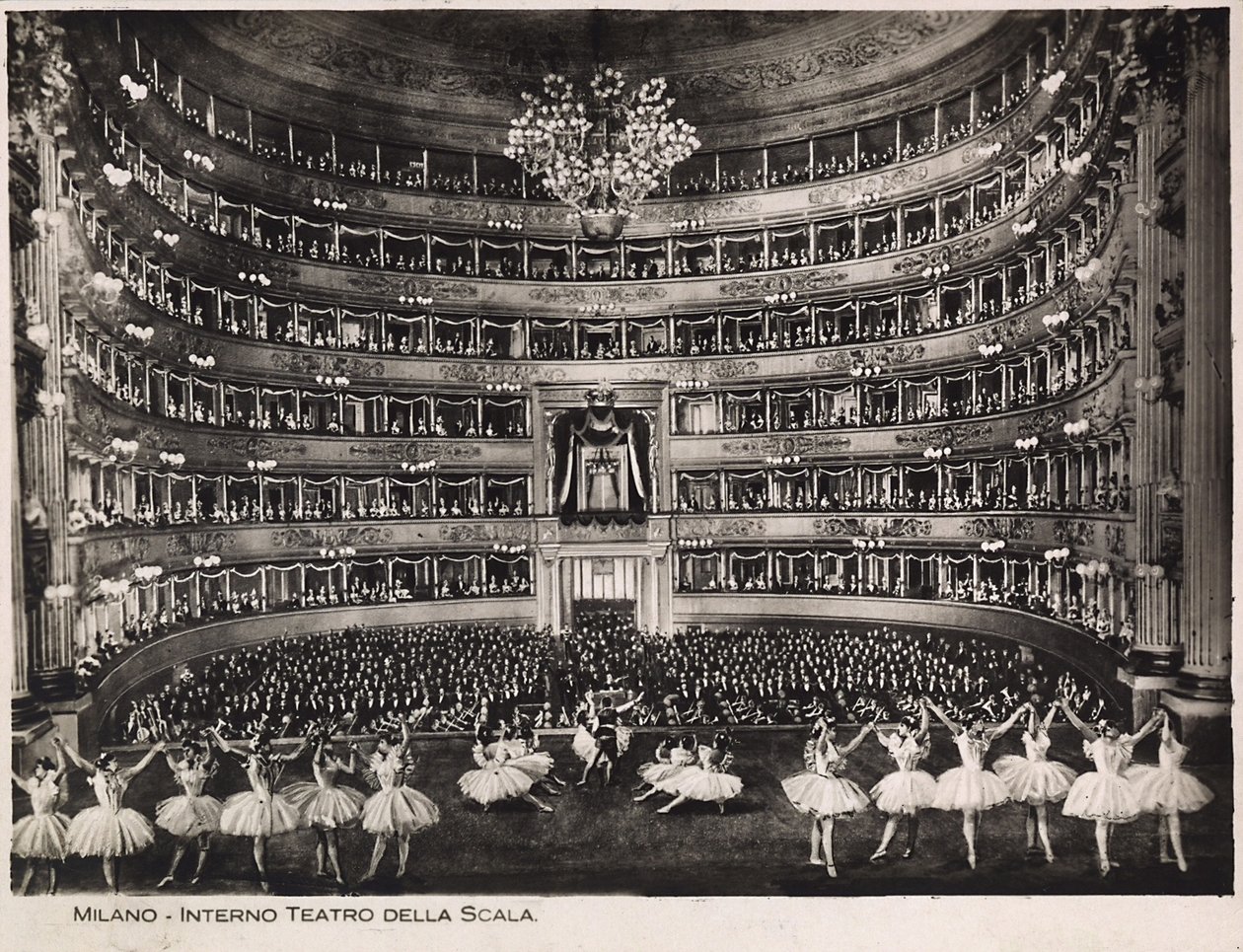 Balet mediolańskiej Scali autorstwa Italian School