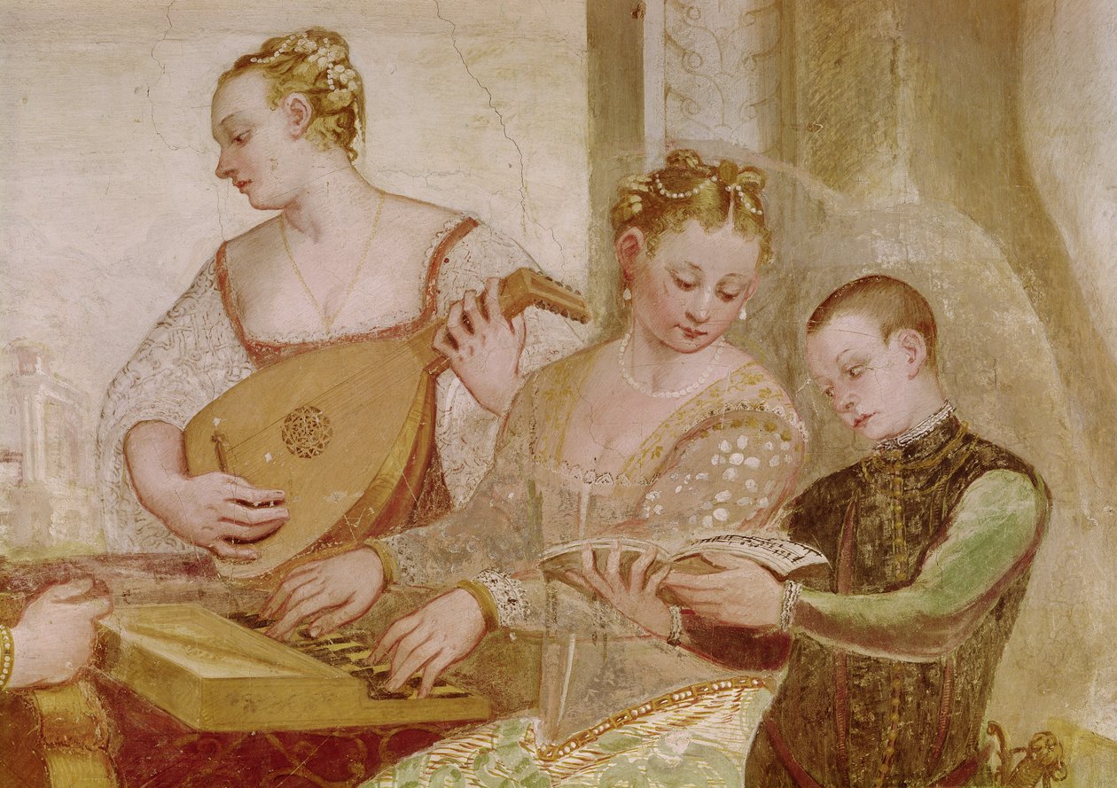 Koncert (detal) autorstwa Italian School