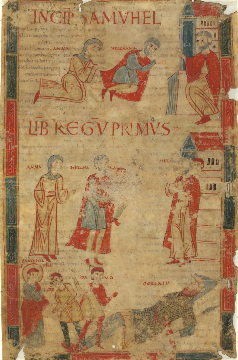 Cztery sceny z Pierwszej Księgi Samuela autorstwa Italian 11th Century