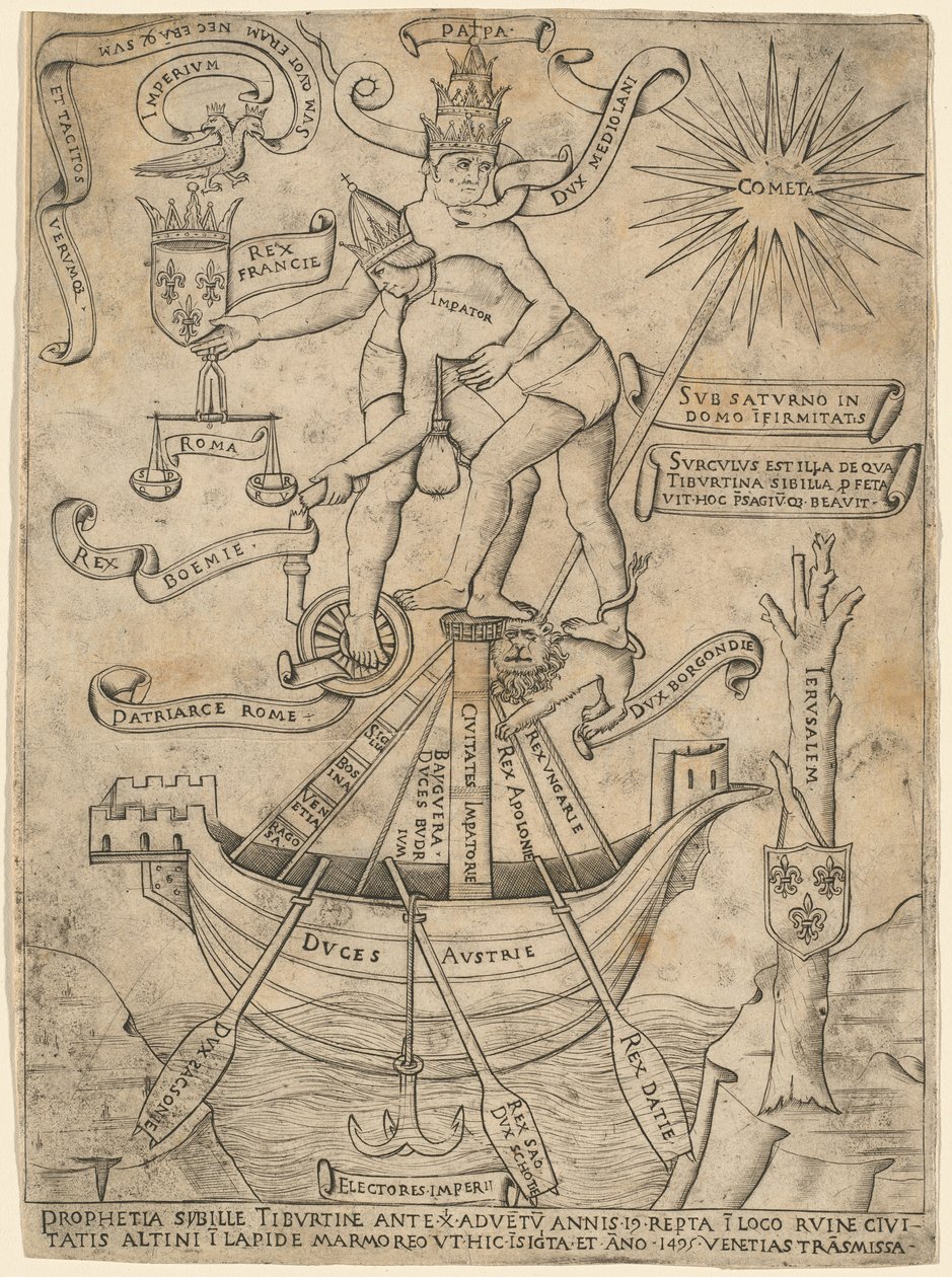 Alegoria cesarza i papieża autorstwa Italian 15th Century