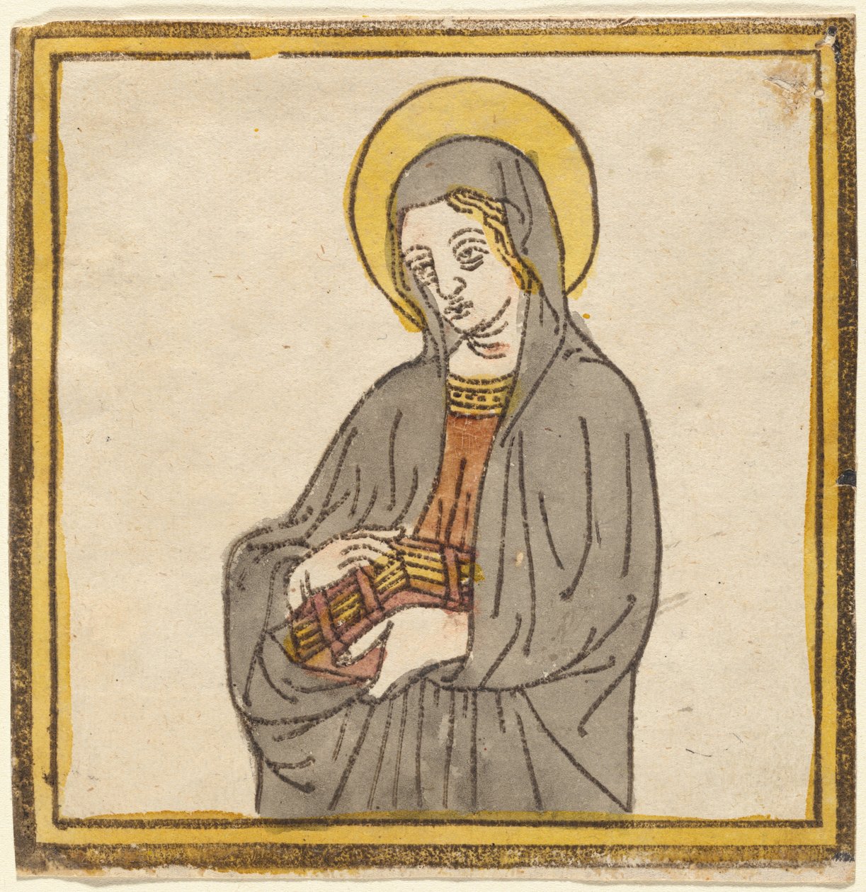 Święta Katarzyna ze Sieny lub Święta Klara z Asyżu autorstwa Italian 15th Century