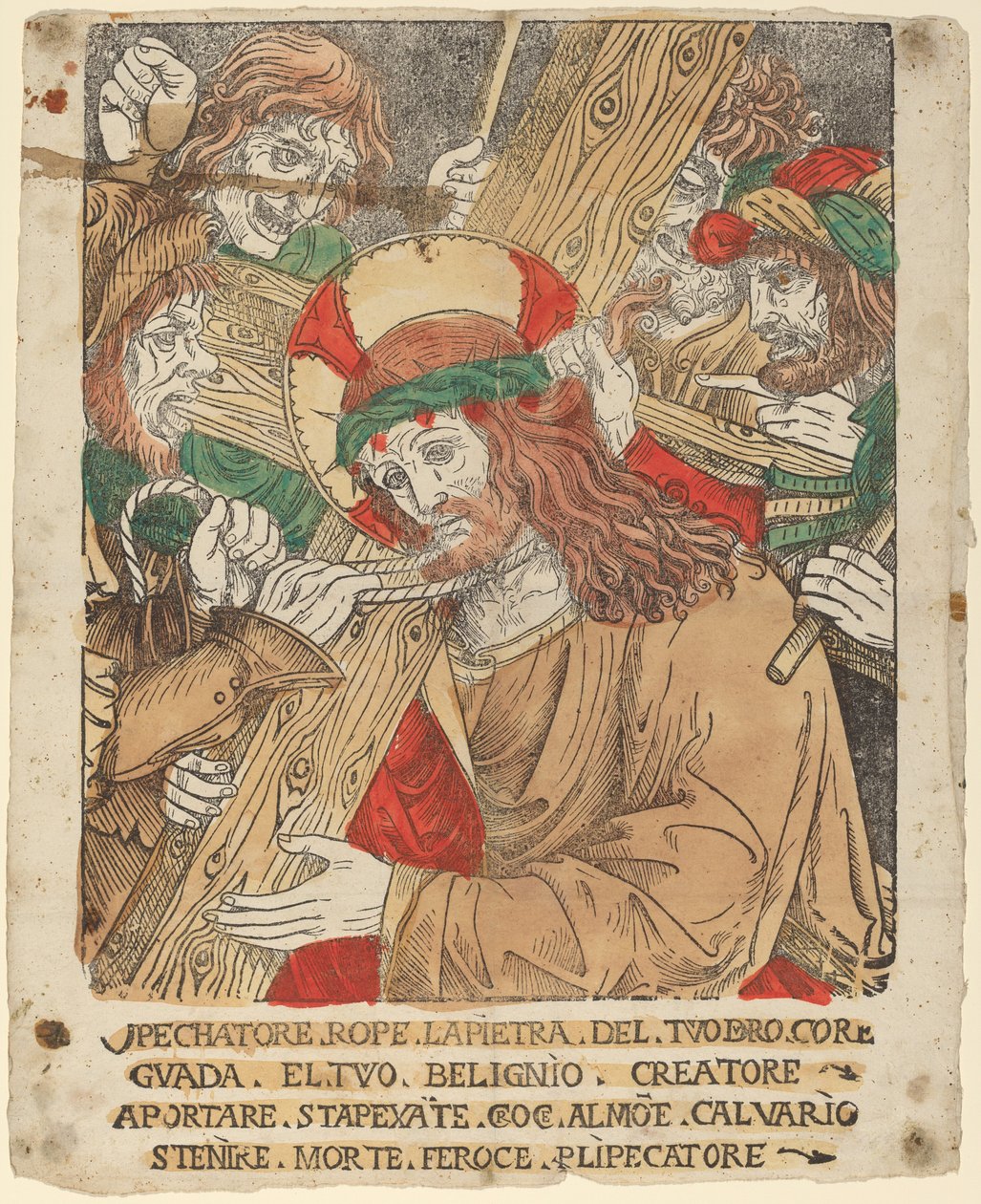 Chrystus niosący krzyż autorstwa Italian 16th Century