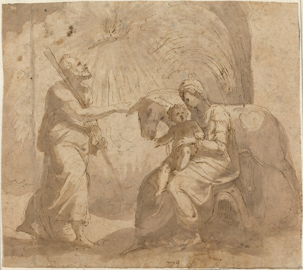 Reszta w ucieczce do Egiptu autorstwa Italian 16th Century