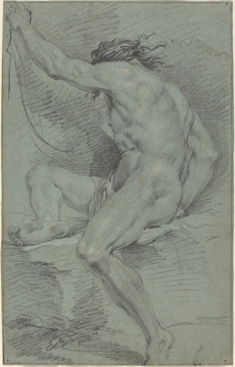 Naga postać (studium akademickie) autorstwa Italian 17th Century