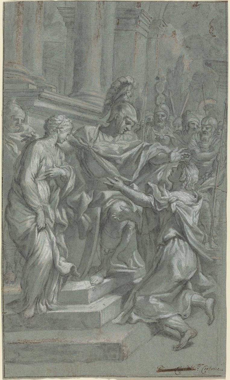 Scypion przywraca swojego więźnia swemu kochankowi autorstwa Italian 17th Century