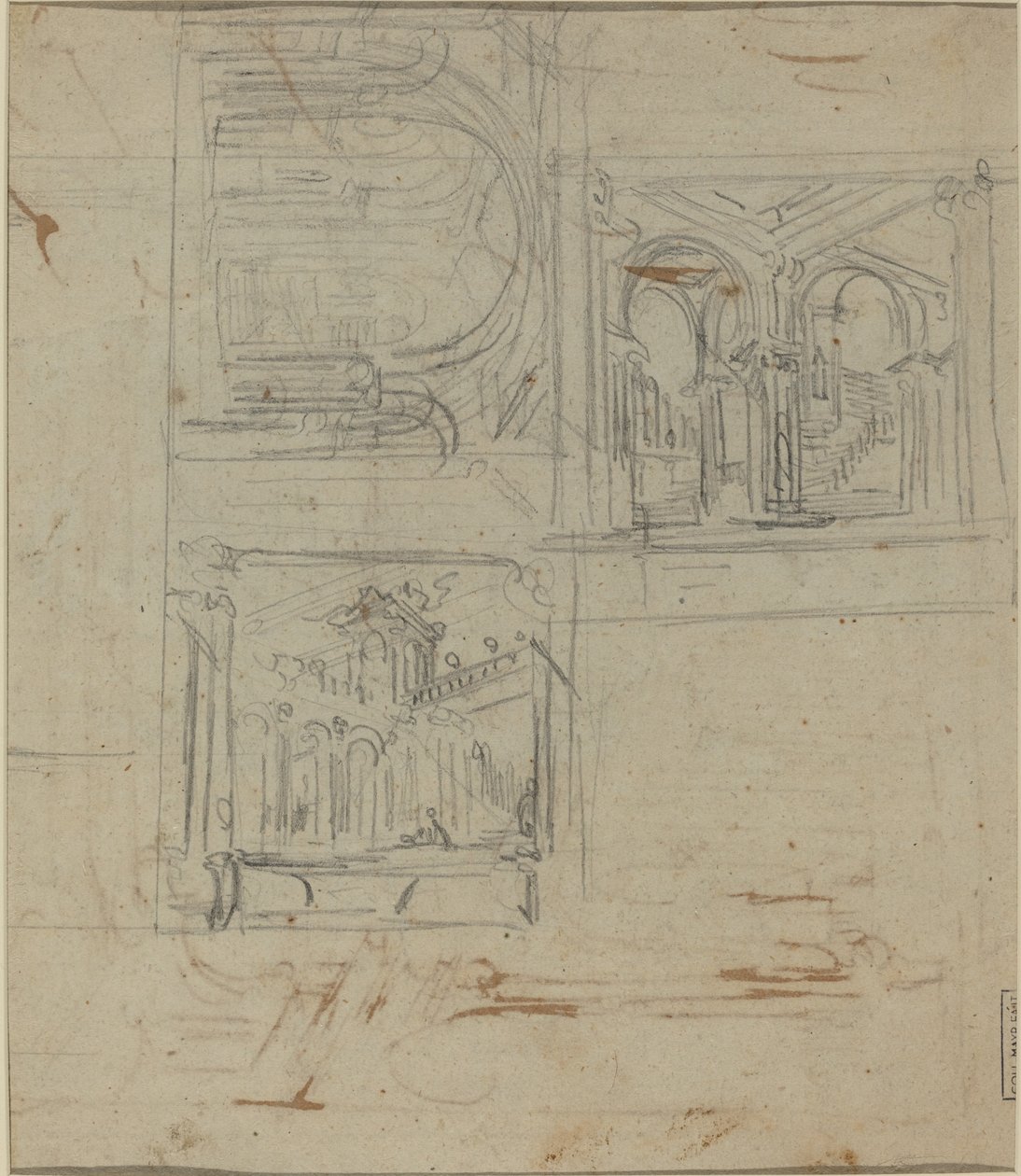 Fantastyczne studia architektoniczne autorstwa Italian 18th Century