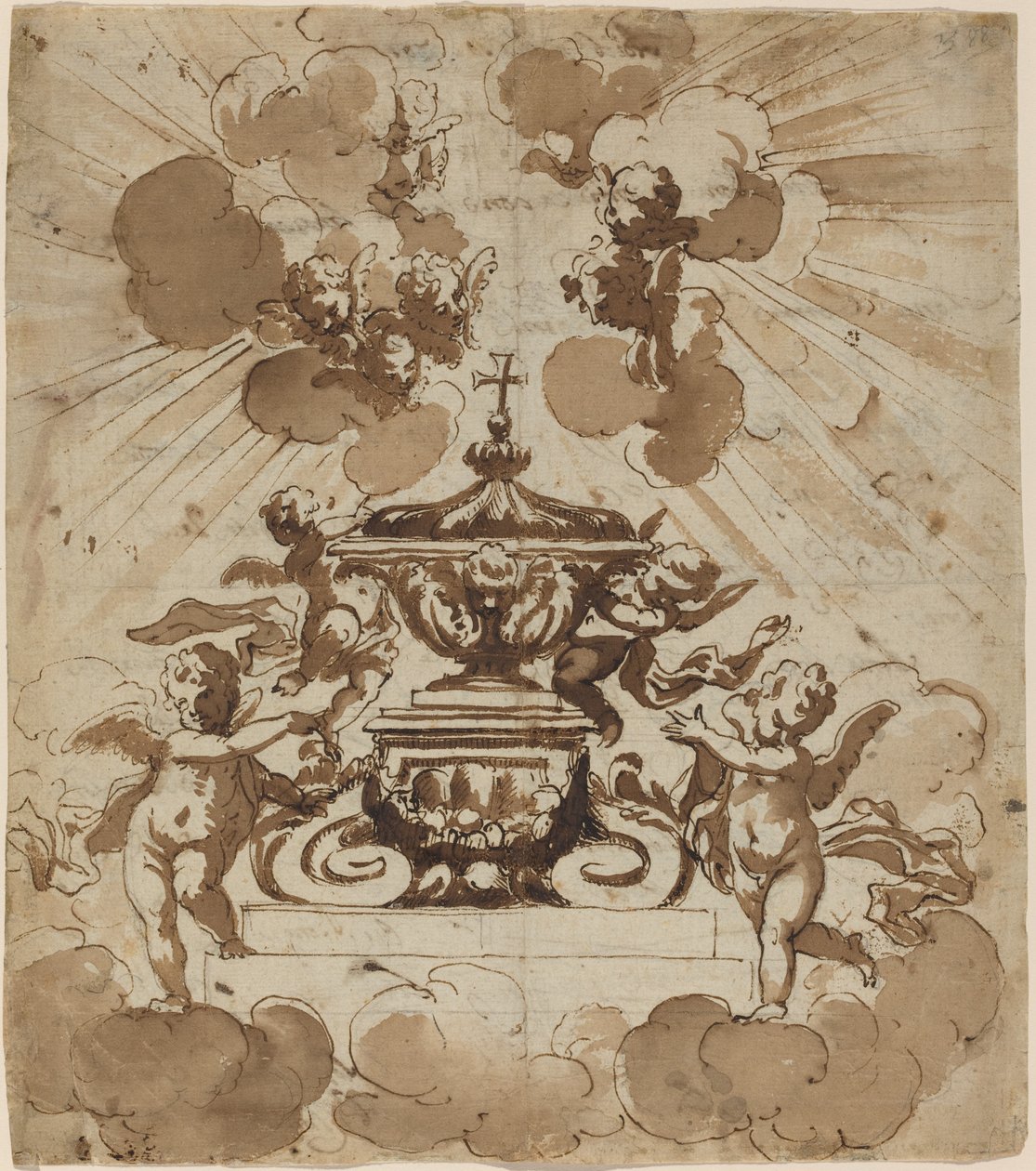 Gloryfikacja Hostii autorstwa Italian 18th Century