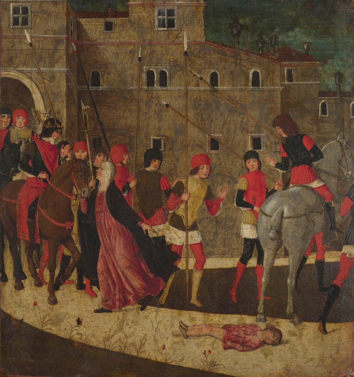 Petycja wdowy, między 1475 a 1500 autorstwa Italian Master