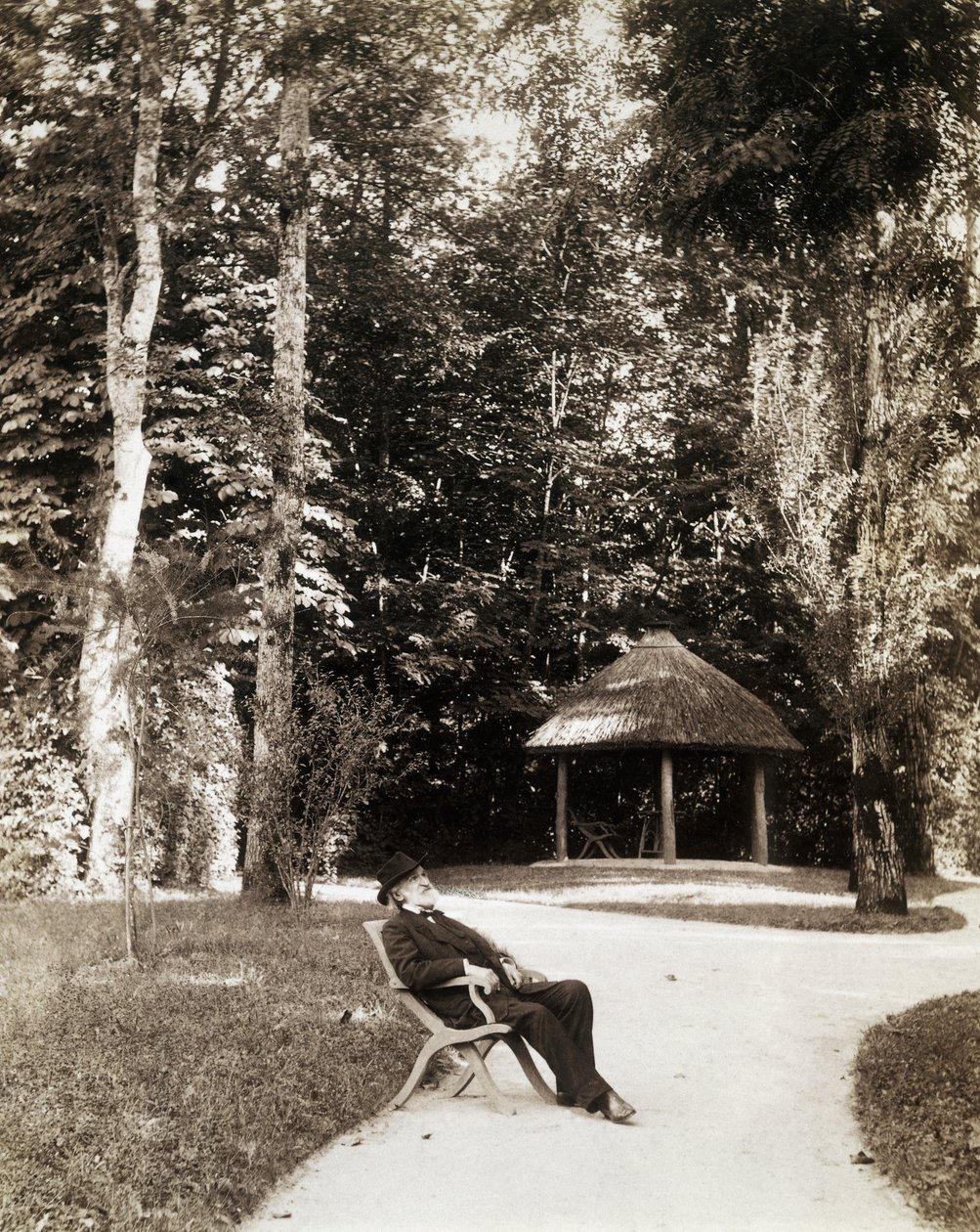 Giuseppe Verdi w ogrodzie Villa Verdi, Sant