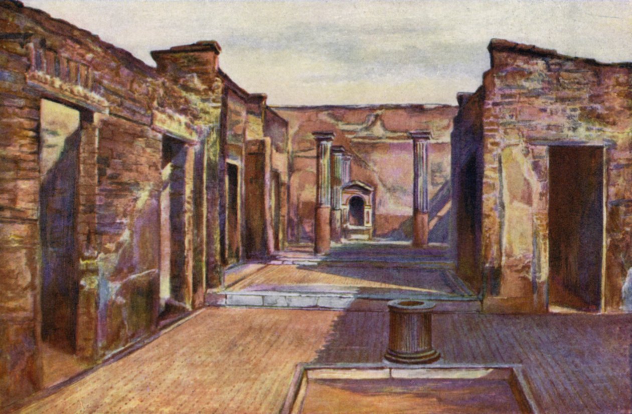 Dom Tragicznego Poety, Pompeje, Włochy (zdjęcie kolorowe) autorstwa Italian Photographer
