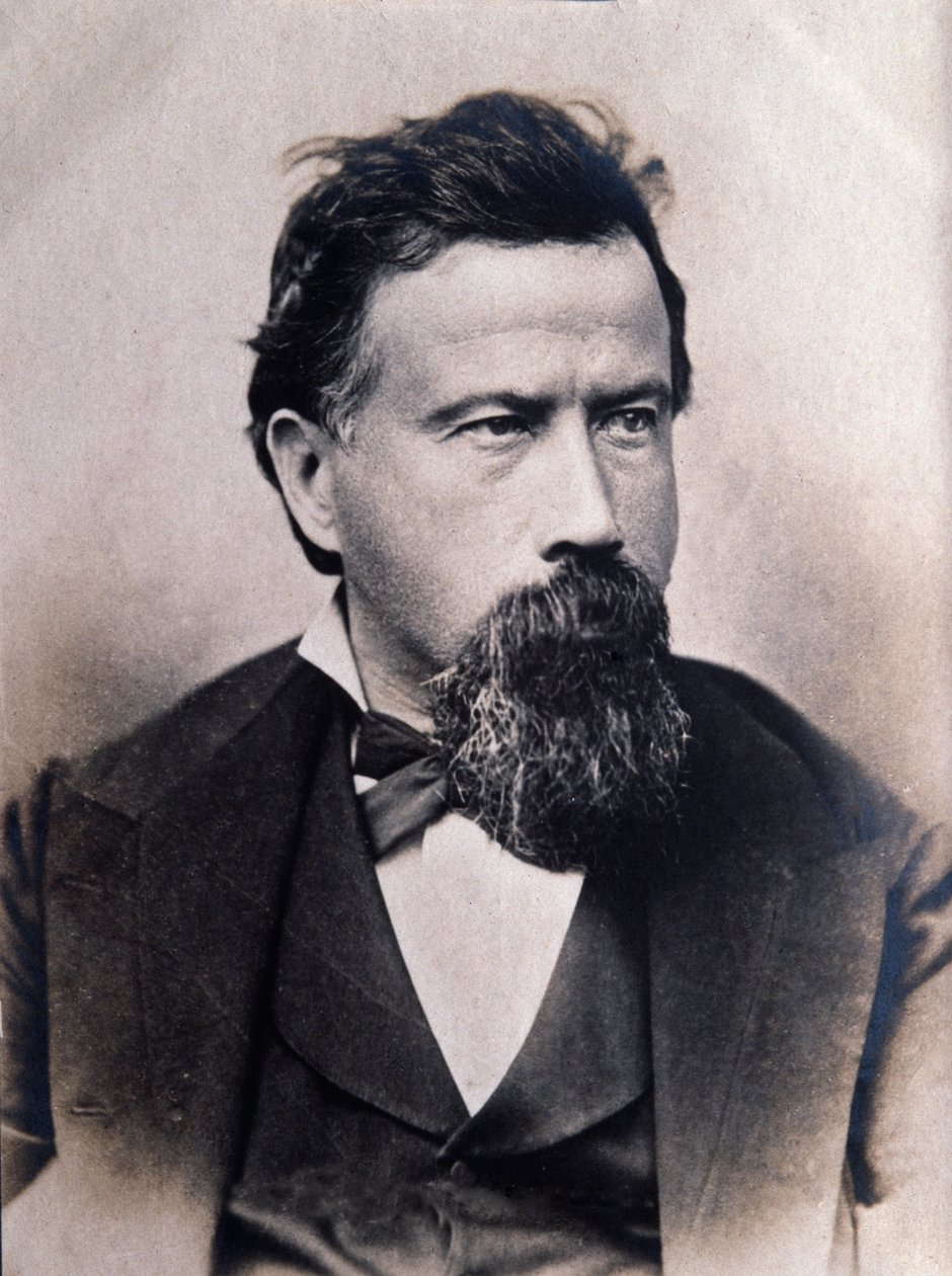 Portret Amilcare Ponchielli (1834-1885) włoskiego kompozytora autorstwa Italian Photographer