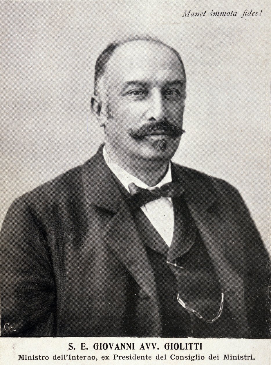 Portret Giovanniego Giolittiego (1842-1928), włoskiego polityka. autorstwa Italian Photographer