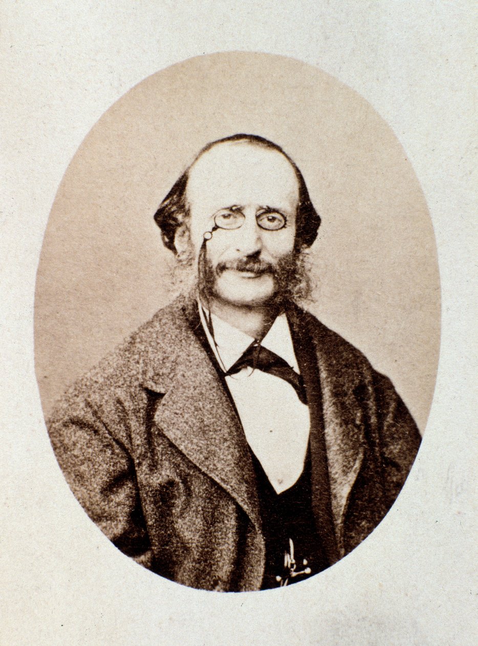 Portret Jacquesa Offenbacha (1819-1880) niemieckiego kompozytora autorstwa Italian Photographer